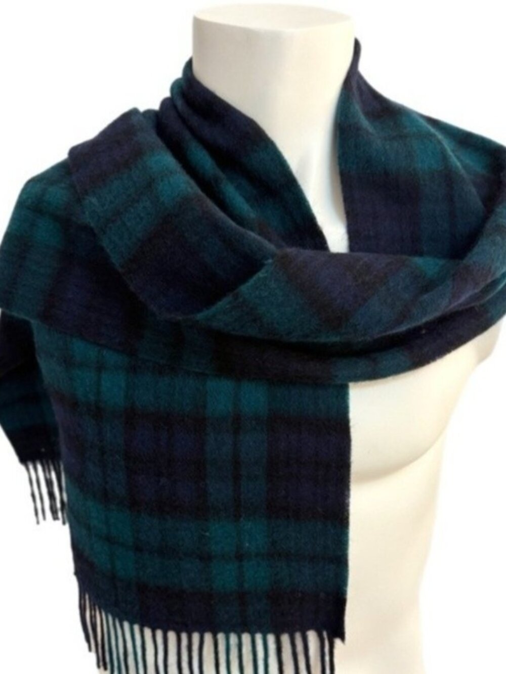 Edinburgh Lambswool Collection Scarf NWT – Black Watch Tartan - Made in Scotland